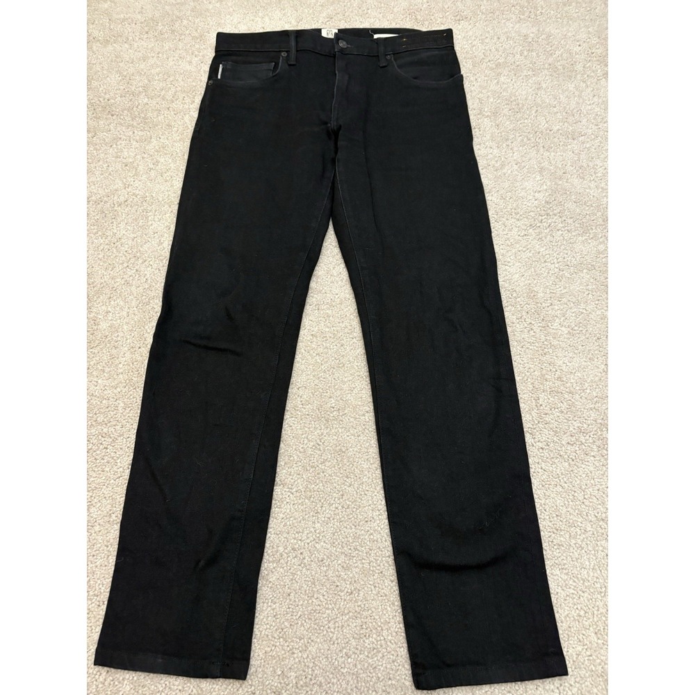 Men's Hiroshi Kato Dark Wash Straight Jeans Size 31 X 29